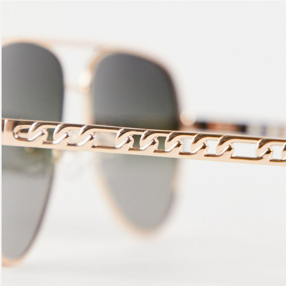 Quay Australia Polarized High Key Links Sunglasses Rose Green Fade main image 6